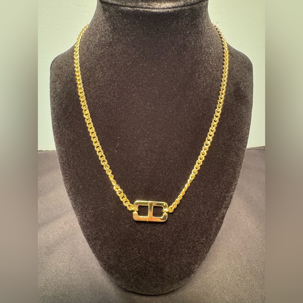 Vintage Christian Dior CD Necklace with COA